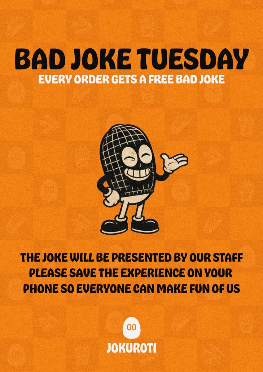 Bad Joke Tuesday -juliste